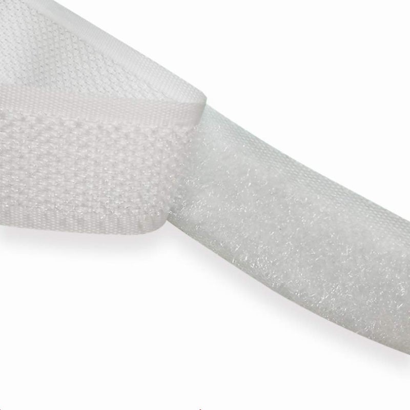 Missyoung Sew on Hook and Loop Tape 3/4 Inch Width, Non-Adhesive Sticky Back, Sewing Fastening Tape Nylon Fabric Fastener Interlocking Tape Sewing Fasteners for Sewing DIY Crafts (White, 16.4FT) - Image 4